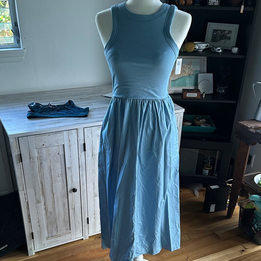 Old Navy Light Blue Sleeveless Racerback dress